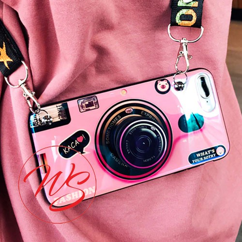 Softcase Motif Kamera Popsocket Tali Oppo A5S A5 A53 A9 2020 WS266