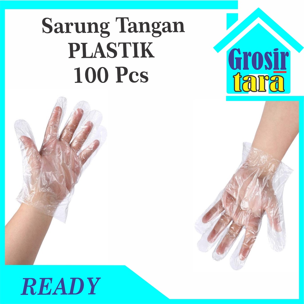 Sarung Tangan Plastik Isi 100 pcs Plastic Gloves isi 100pcs