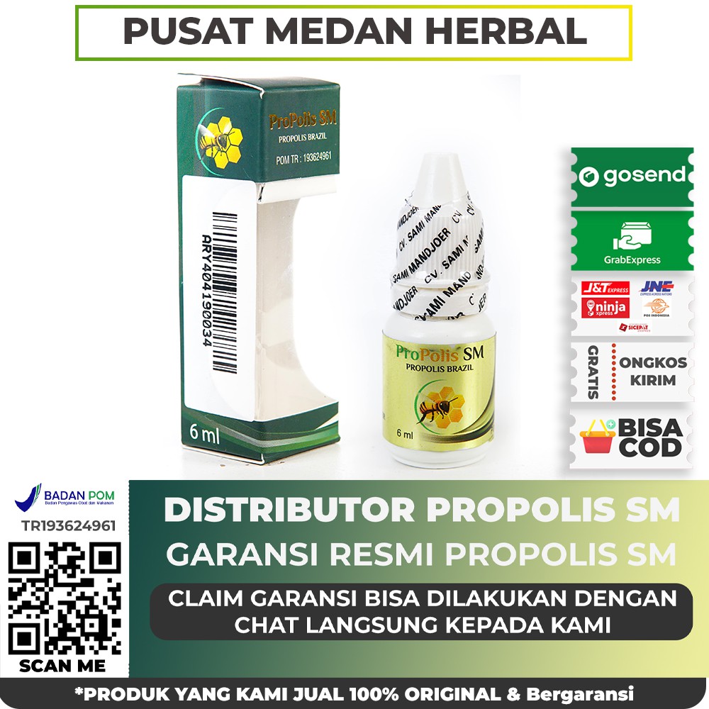 PROPOLIS MEDAN - Propolis Brazilian SM Penyembuhan Luka Luar Dalam 100% ASLI - Propolis Medan