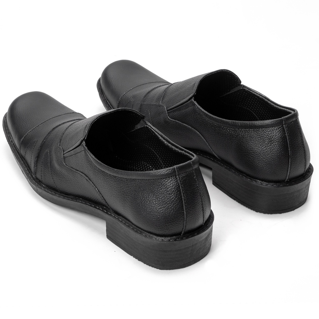 Sepatu Pantofel Pria Formal Kulit Asli Slip On Murah 7603