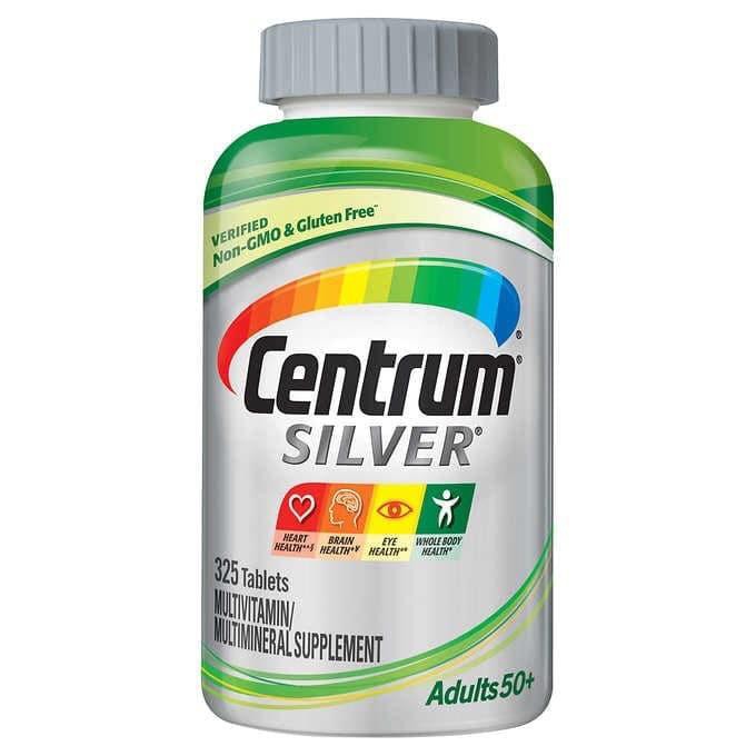 Centrum Silver 325 Tablets Suplemen Kesehatan 50 TAHUN Multivitamin Multimineral Adults 50+