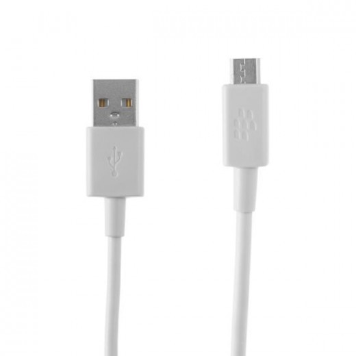 Data Cable Blackberry Micro USB Original -White