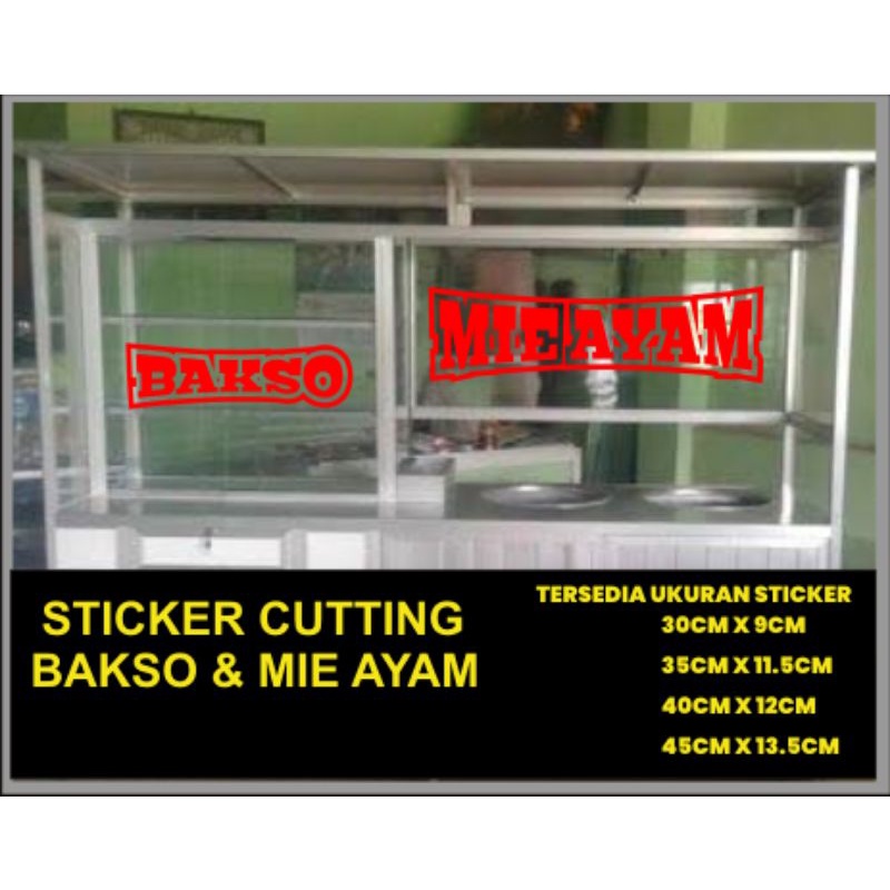 stiker cutting bakso dan mie ayam