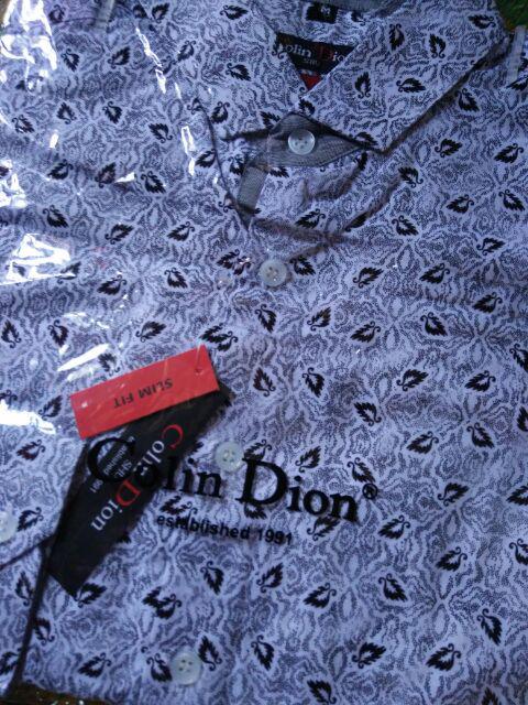 Vm Kemeja Batik Casual Slimfit Panjang Abu Muda - Long Slim Shirt B-207