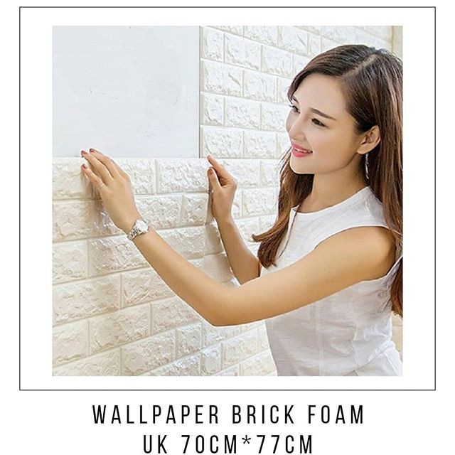 WALLPAPER BRICK FOAM / WALLPAPER DINDING TIMBUL