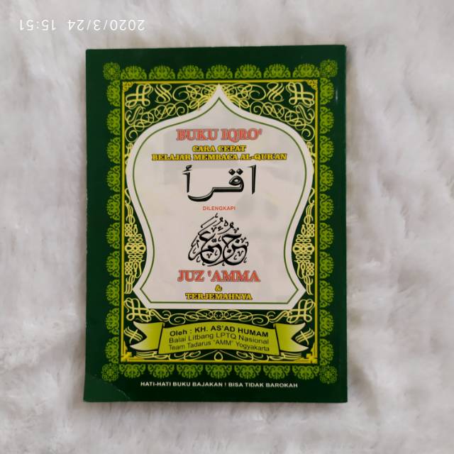 Jual Buku Iqra Iqro Besar Cara Membaca Al Quran Juz Amma And Terjemahan Indonesiashopee Indonesia 6558