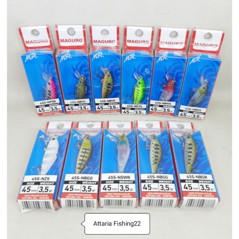 Umpan Pancing/Lure/Minnow Maguro Provocateur Natura 45s-Sinking