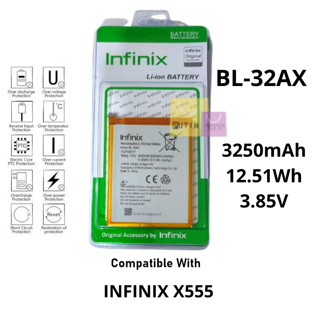 (P) Batre Battery Baterai Original Infinix BL-32AX