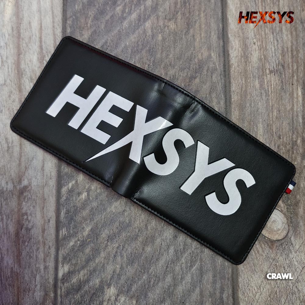 Bossque X Hexsys - Crawl Dompet Pria Bahan Kulit PU Vona Penn Wallet - Dompet Pria Lipat Pendek jfr