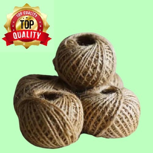 

2 Ply 100 m Tali Rami Benang Goni Manila Hiasan Box Kado Rope Vintage