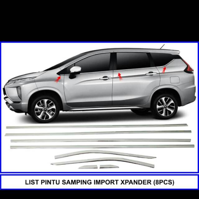 Jual List Lis Kaca Samping Pelipit Pintu Mobil Mitsubishi Xpander