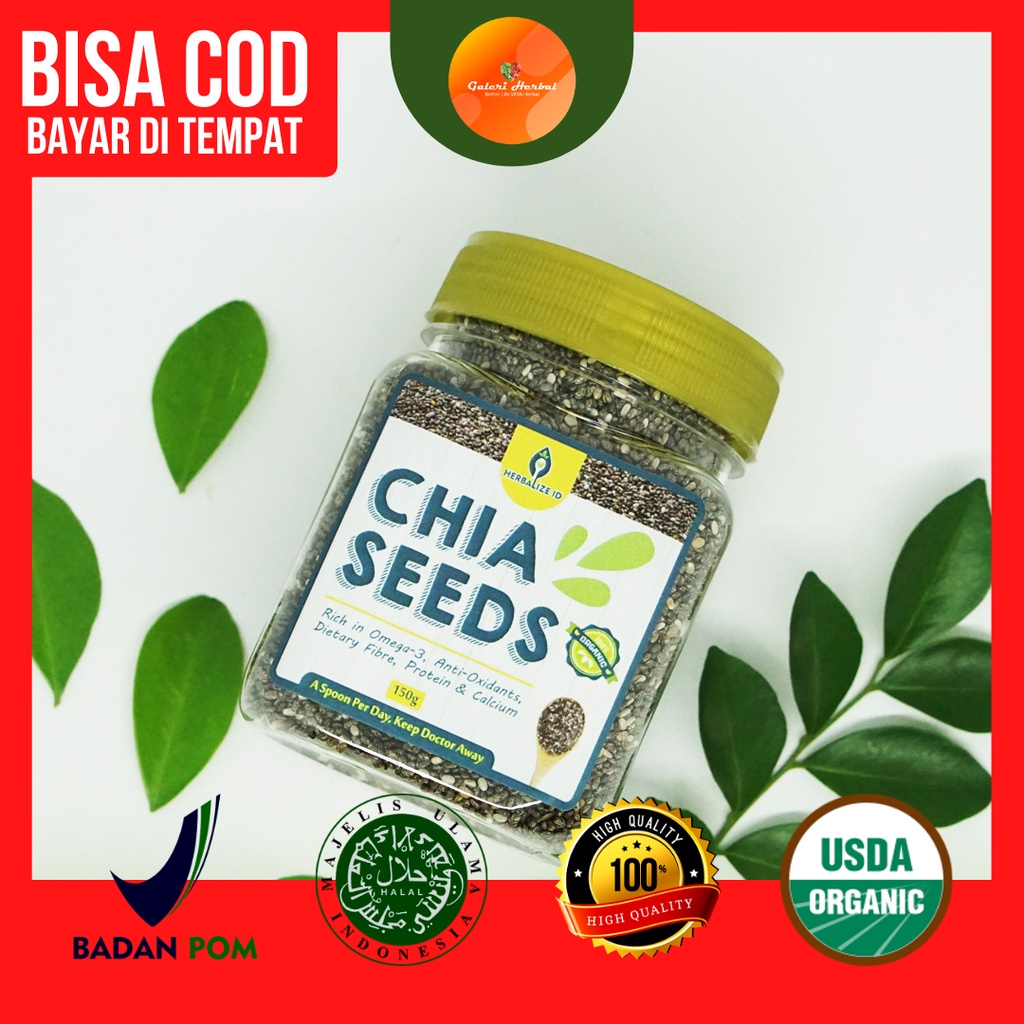 

Premium Quality Organic Chia Seeds, Berijin BPOM, Halal, dan Bersertifikat Organik. Dijamin Chia seeds Kualitas Grade Premium, Bukan Chia Seeds Curah, Cara Sehat Menurunkan Berat Badan Tanpa Olahraga.