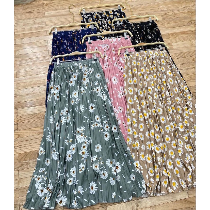 rok plisket daisy wanita bahan hyget premium bahan super lembut fit to xl