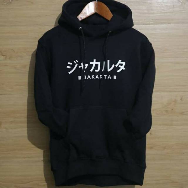 SWEATER HOODIE SWEATER TULISAN JAKARTA JEPANG JAKET SWEATER HOODIE SWEATER TULISAN JAKARTA JEPANG JAKET