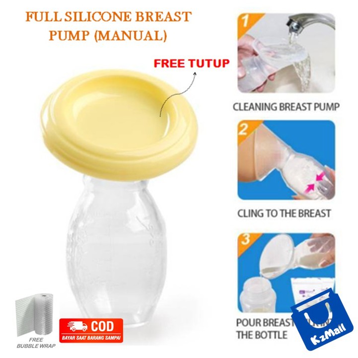 Pompa Asi Manual Silikon / Silicone Breast Pump / Breast Milk Saver