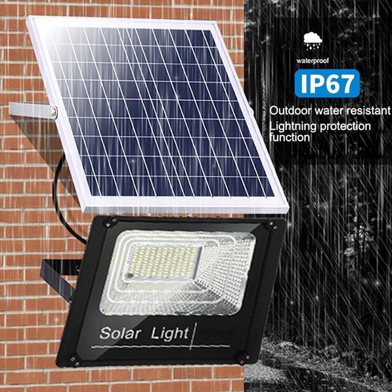 Solar Light Lampu Panel Surya tenaga Flood Light Cell 15W 45W Wall Lights Outdoor Lighting