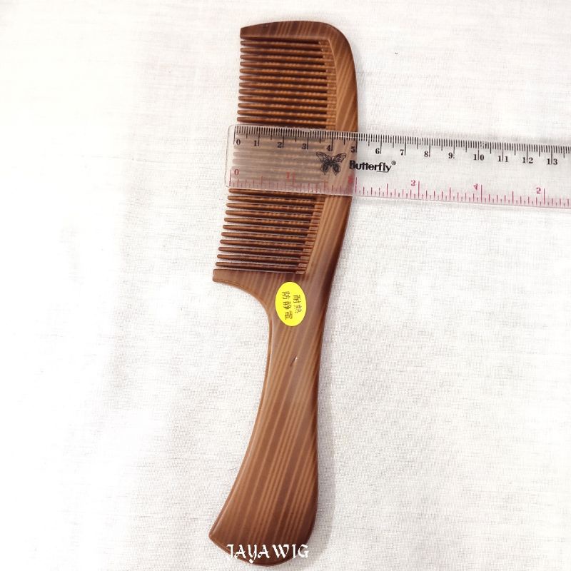 Sisir Rambut Wanita Motif Kayu Sisir Panjang 21cm