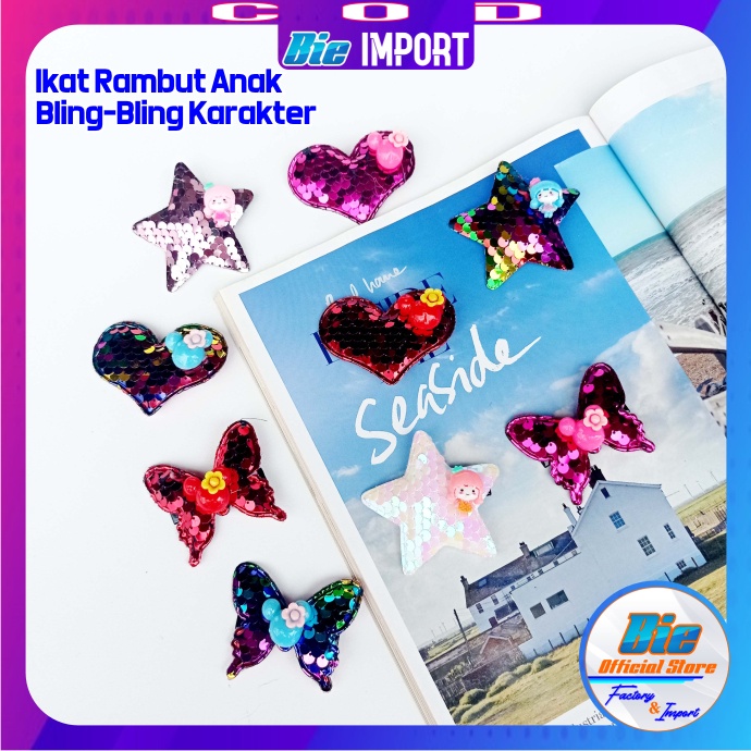 Jepit Rambut Anak Premium Bling-Bling Karakter Impor Best Seller