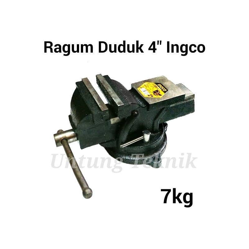 Murah INGCO 100mm Heavy Duty Rotary Bench Vice - Ragum duduk putar