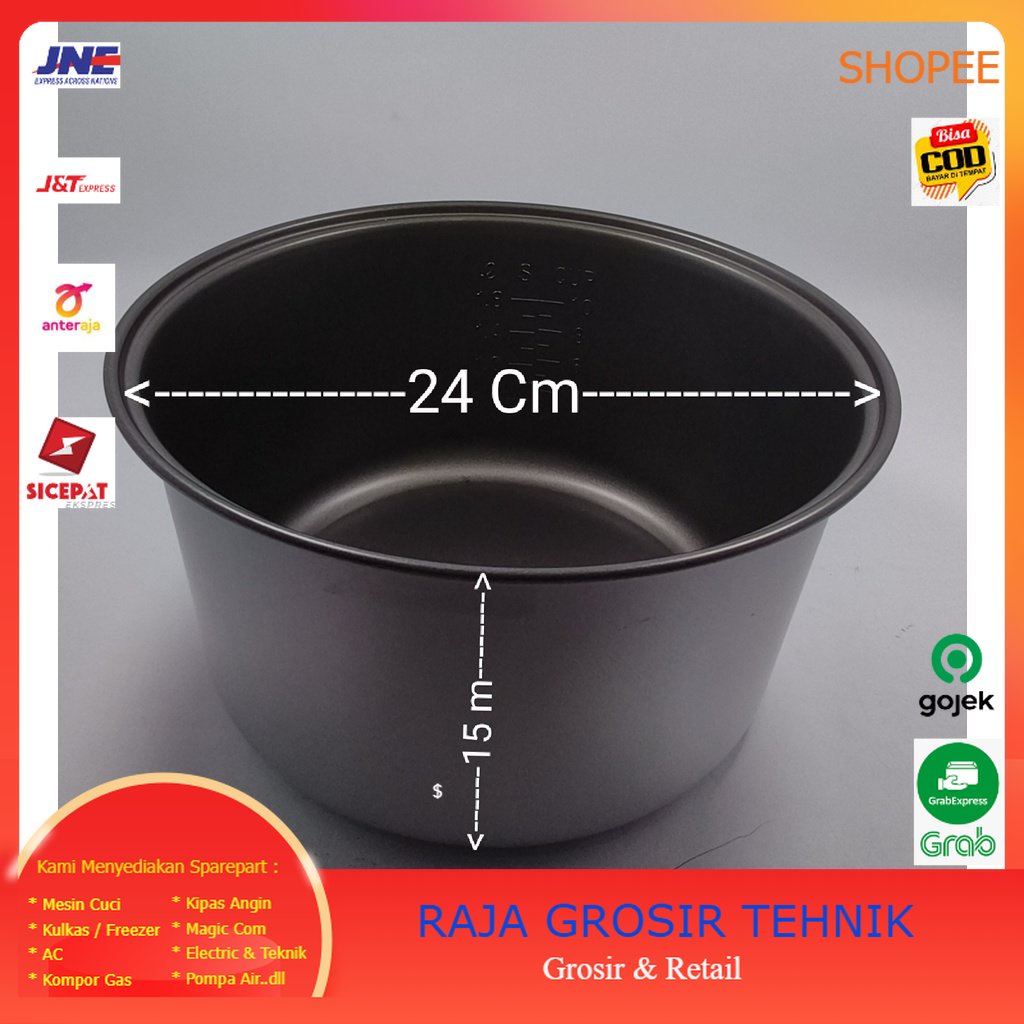 Panci Teflon 1,8 Tinggi Model Miyako Rice Cooker/Majicom 1,8 Liter