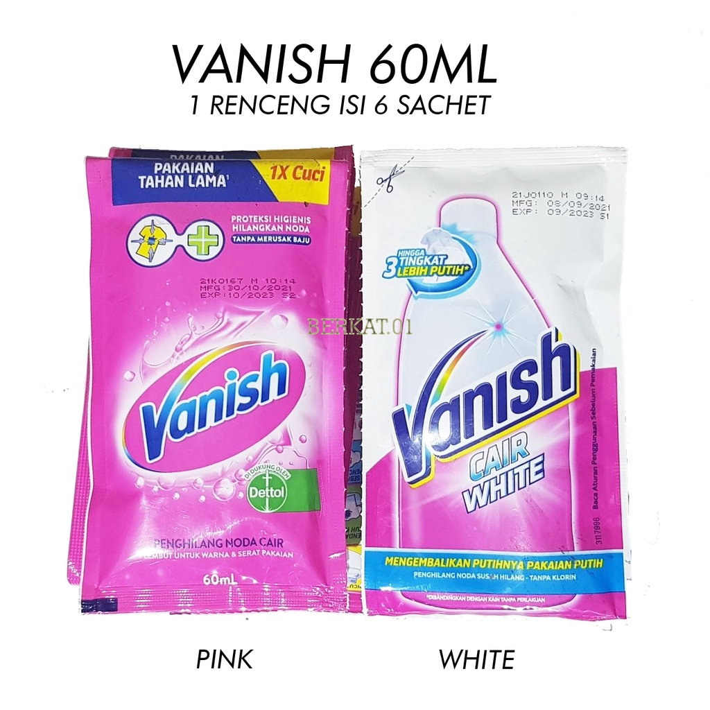 [60ML] VANISH CAIR 60ML 1RENCENG ISI 6 SACHET