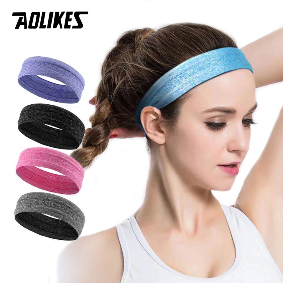 AOLIKES 2103 Acrylic Headband Sport - Bandana Headband Handuk Ikat Kepala Olahraga Yoga / Gym