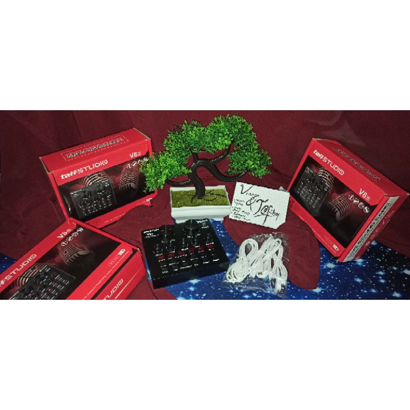 mixer Taff STUDIO Bluetooth Audio USB External Soundcard V8  penerus Soundcard V8u dan v8s