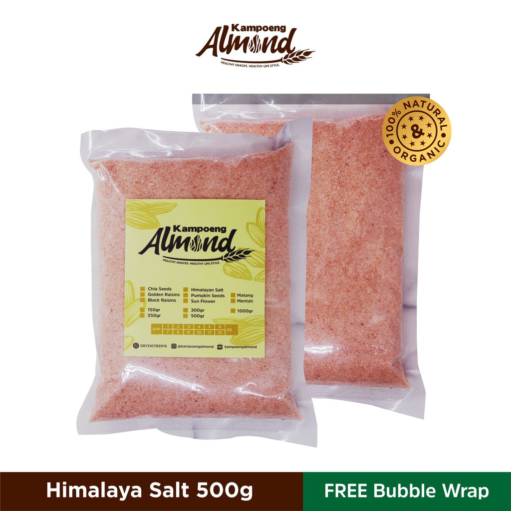 

Organic Garam Himalayan Pink Salt Uk. 500 Gr.