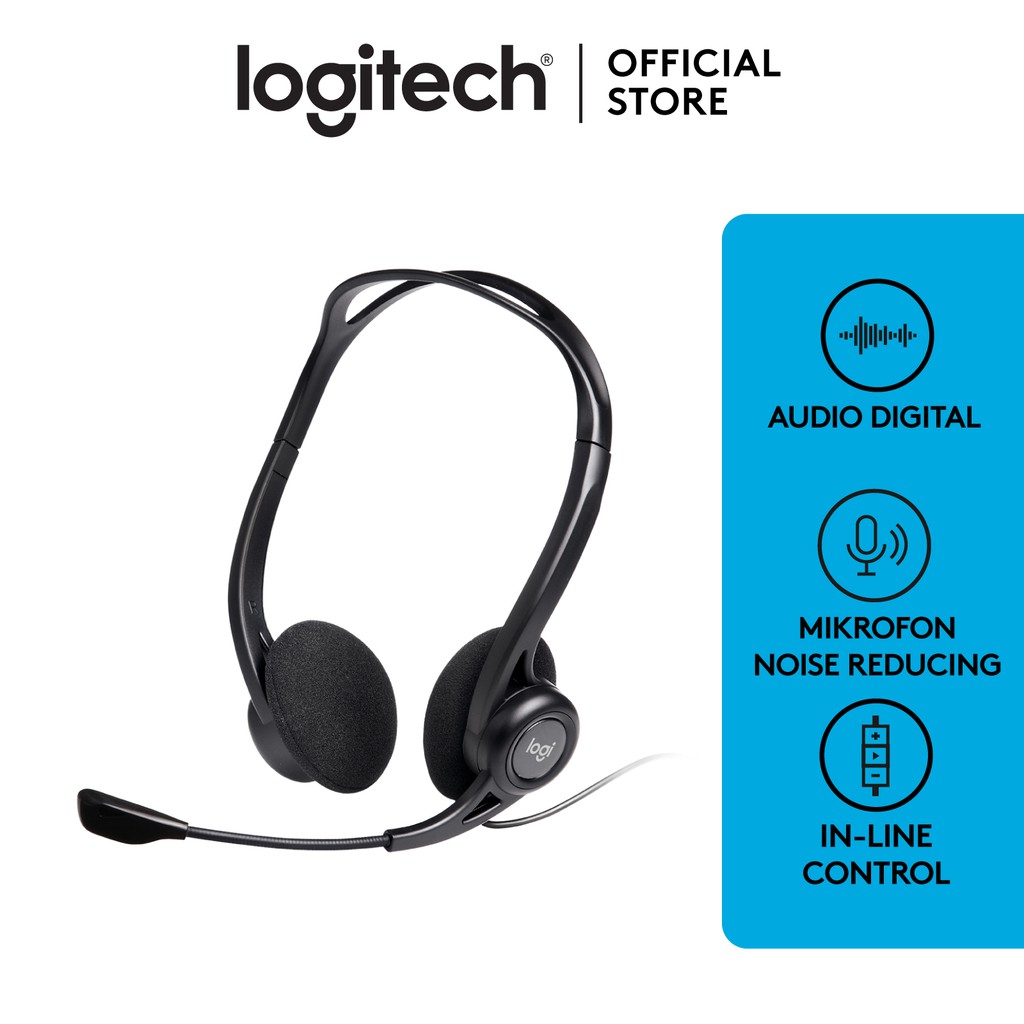 Jual Logitech H370 USB Headset Noise Cancelling Shopee Indonesia