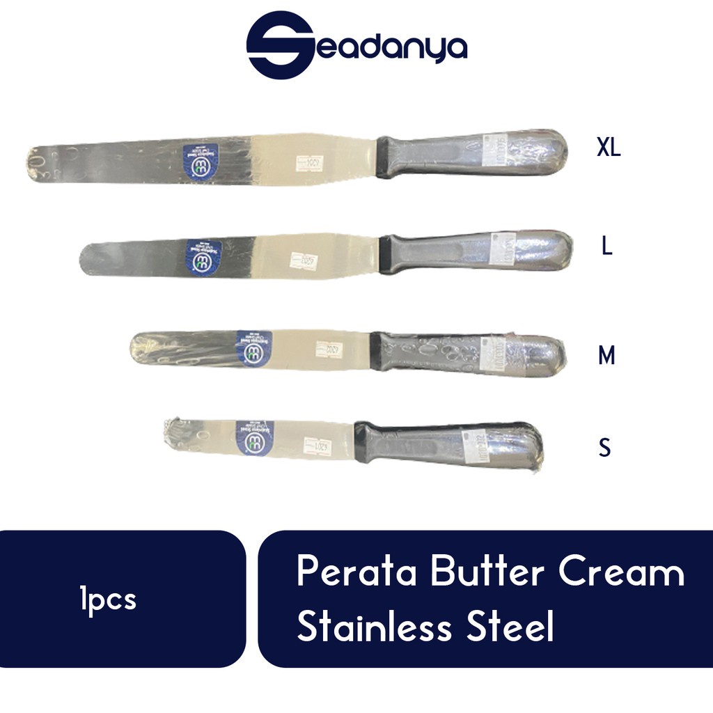 

Spatula Flat Surya Perata Butter Cream Stainless Steel 1pcs-Alat Pemoles ButterCream/ButterKrim Polisher