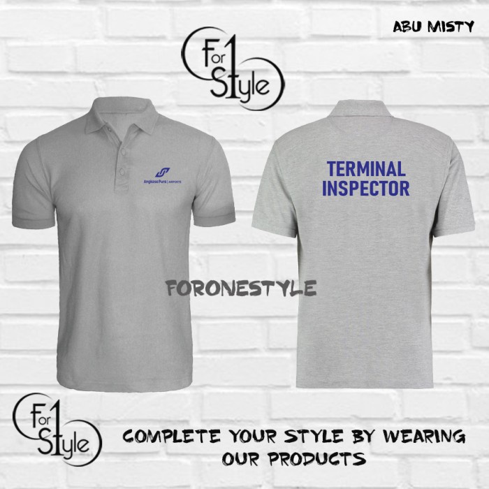 POLO SHIRT TERMINAL INSPECTOR - POLO KERAH TERMINAL INSPECTOR BAJU - Polo foronestyle