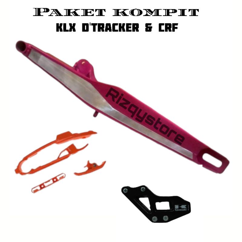 Paket Komplit Swing Arm Model KTM Lengkap Bantalan Rantai Karet Tensioner Rantai PNP KLX & CRF