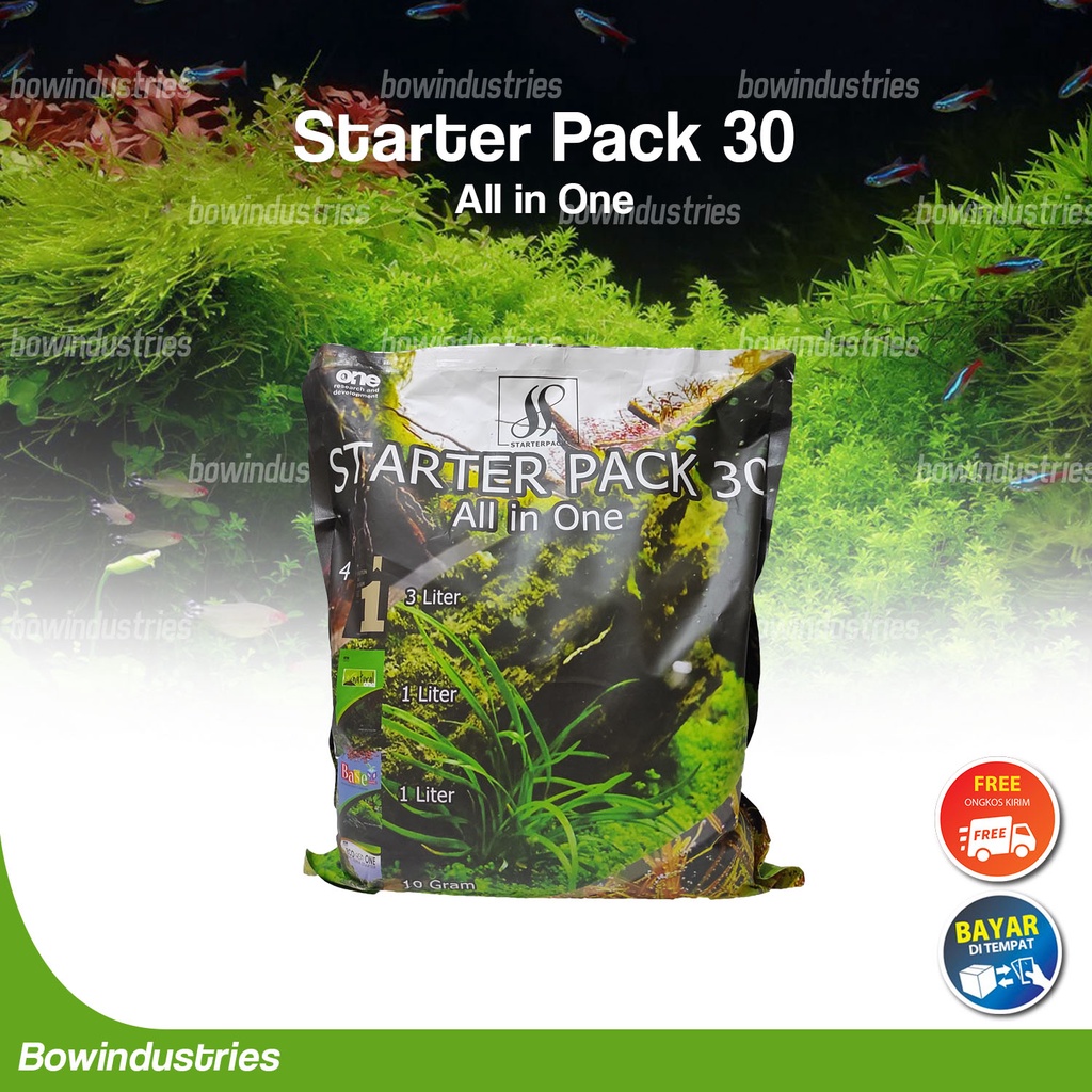 Starterpack Tank 30 Cm Paket Media Tanam Aquascape Aquarium ONE RISET - T 30