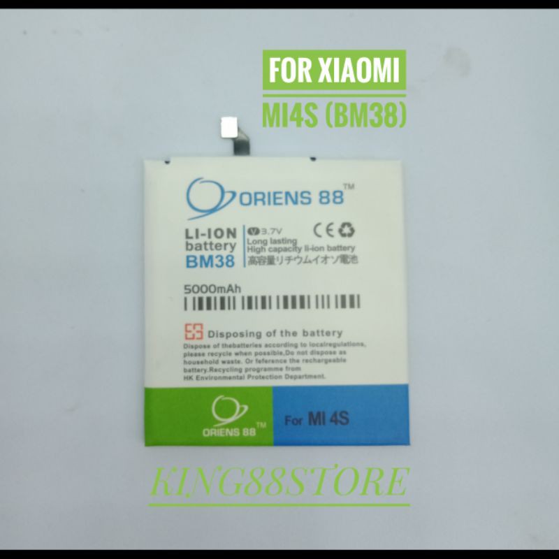 BATTERY BATTERAI BATRE DOUBLE POWER ORIENS88 FOR XIAOMI MI4S BM38