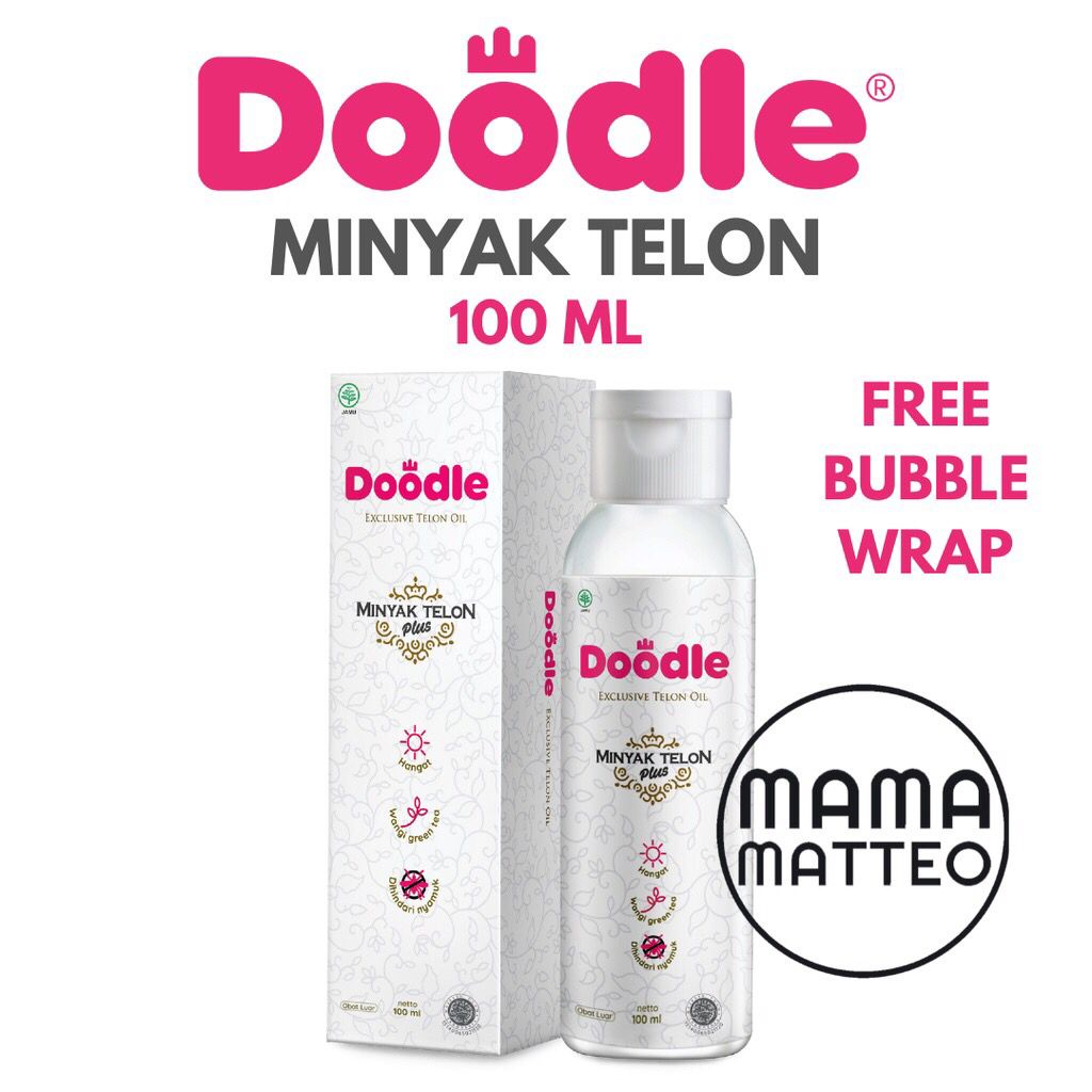 DOODLE Minyak Telon Bayi dan Anak / Doodle Green Tea 100ml / BANDUNG