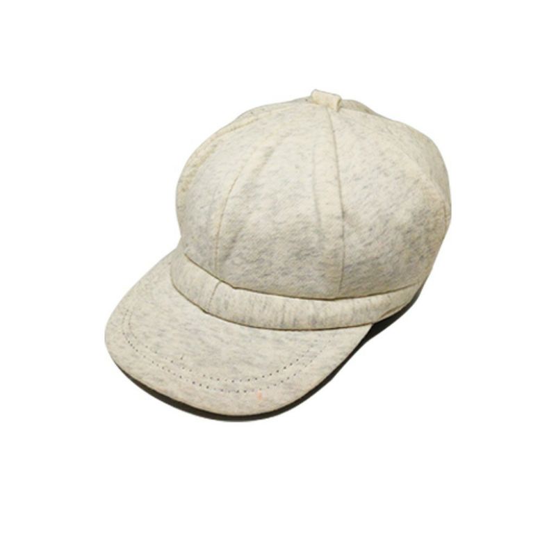 Topi apolo anak bayi 1-2 tahun/topi anak korea/topi anak lucu-Krem