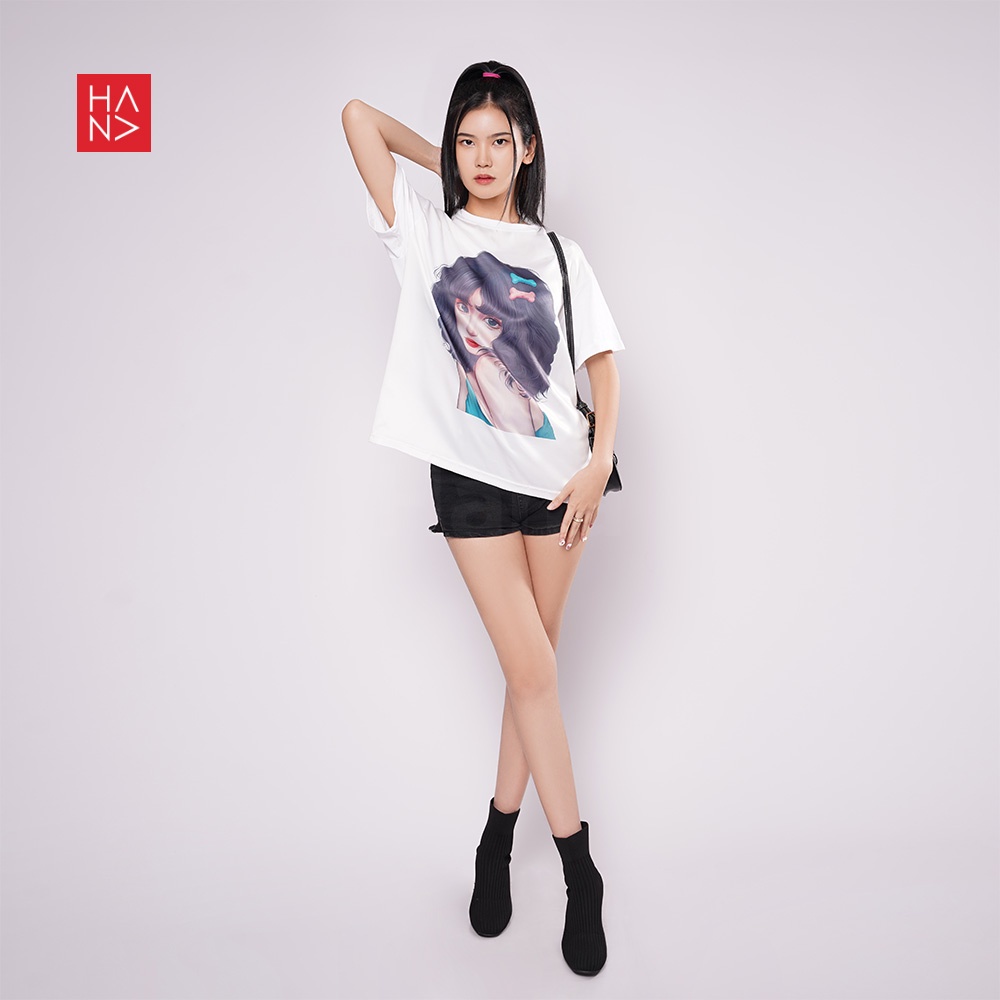 Hana Fashion - Shuha T-shirt Anime Printed / Kaos Wanita Printing - TS544