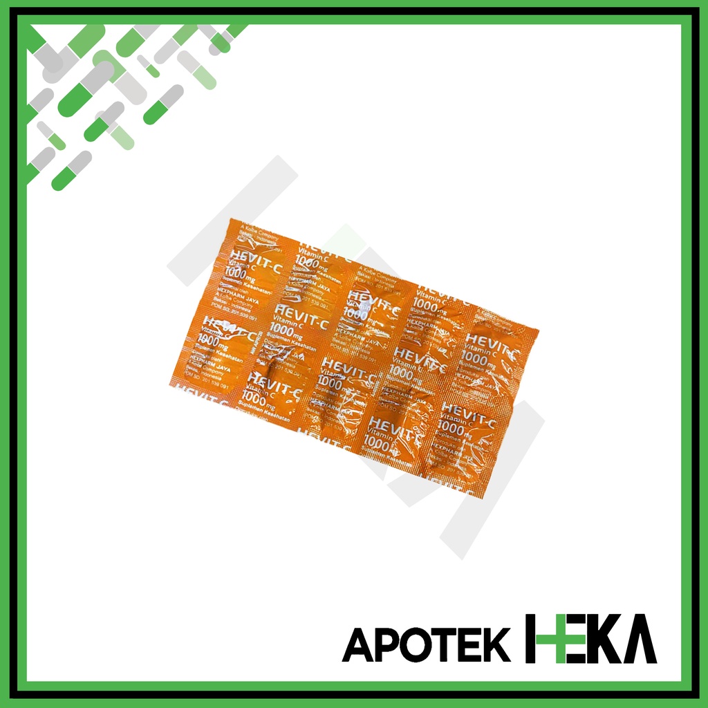 Hevit-C 1000 mg Strip isi 10 Tablet - Vitamin C (SEMARANG)