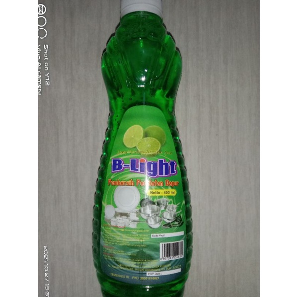 B-LIGHT 450 ML / SABUN CUCI PIRING KEMASAN BOTOL 450 ML