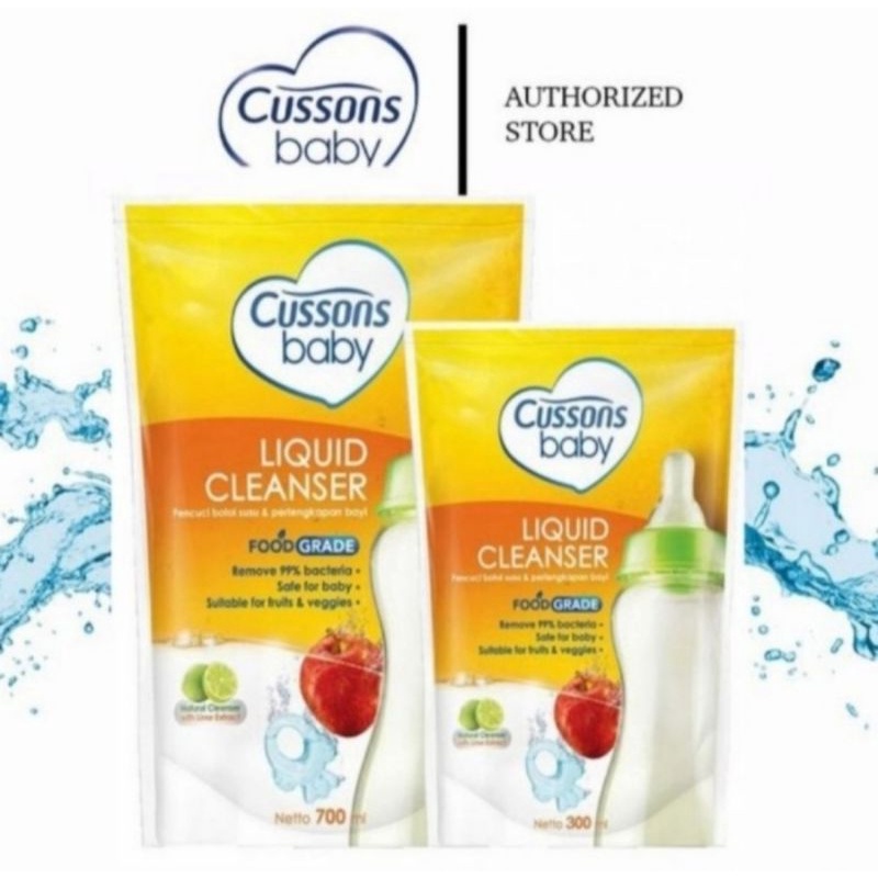 Cussons Baby Liquid Cleanser 700ml+300ml/Sabun Cuci Botol Bayi/Sabun Pencuci Buah Sayur