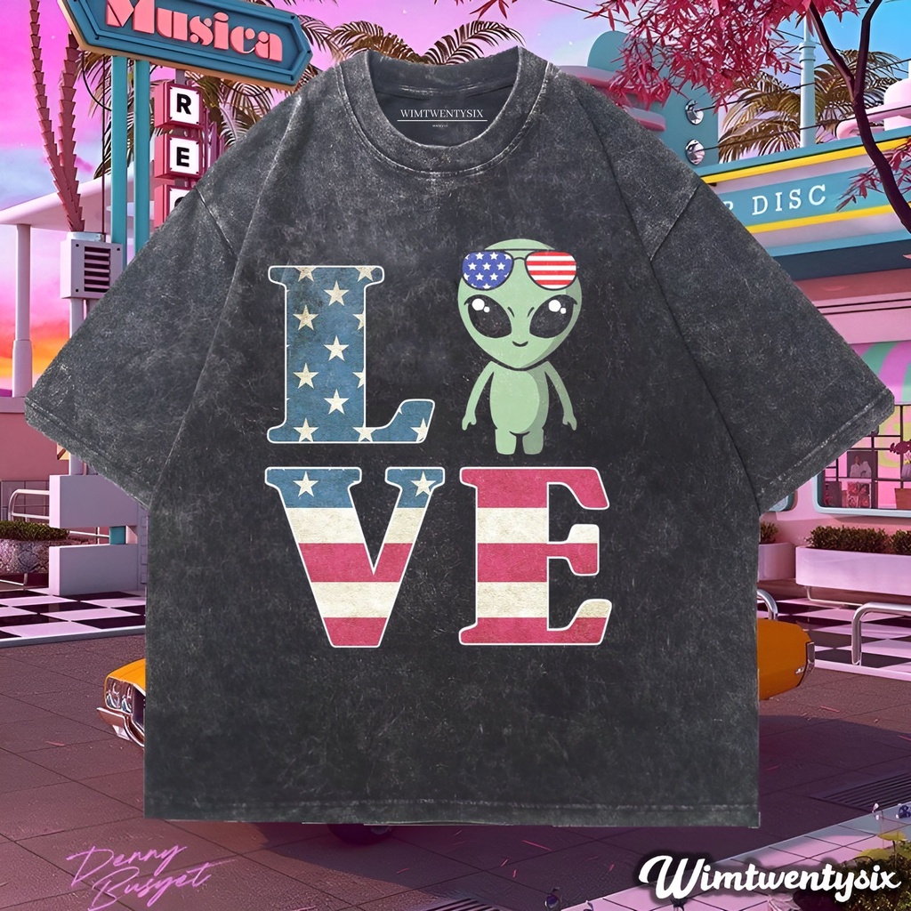 t-shirt oversized | kaos oversize | kaos washing | kaos love aliens