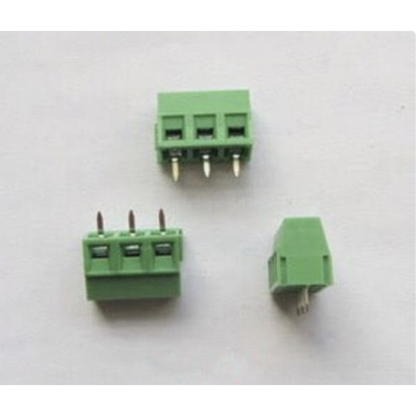 PCB Screw KF128 3p Terminal Block Connector KF128-3P pitch 5mm konektor green 3 pin 5 mm