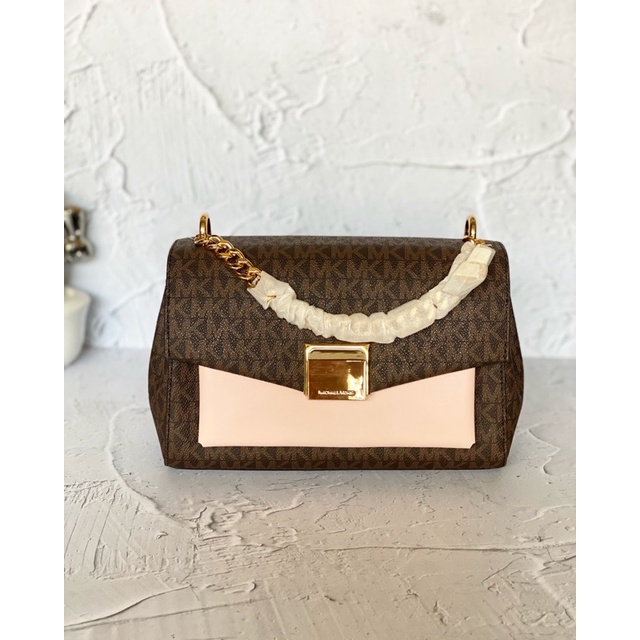 mk lita medium sign brown pink