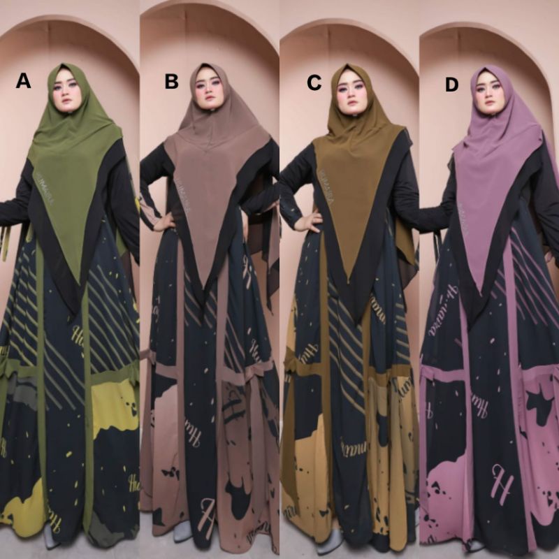 GAMIS SYARI HILYA PART 8 BY HUMAIRA GAMIS SYARI TERBARU BAJU SYARI ORIGINAL SET SYARI BAJU GAMIS