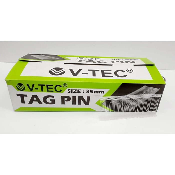 

TAG PIN V-TEC ISI REFILL TAG GUN ALAT LABEL HARGA 35mm ISI 5000pcs