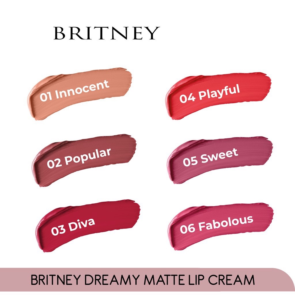 Purbasari BRITNEY Dreamy Matte Lip Cream BPOM (VC)