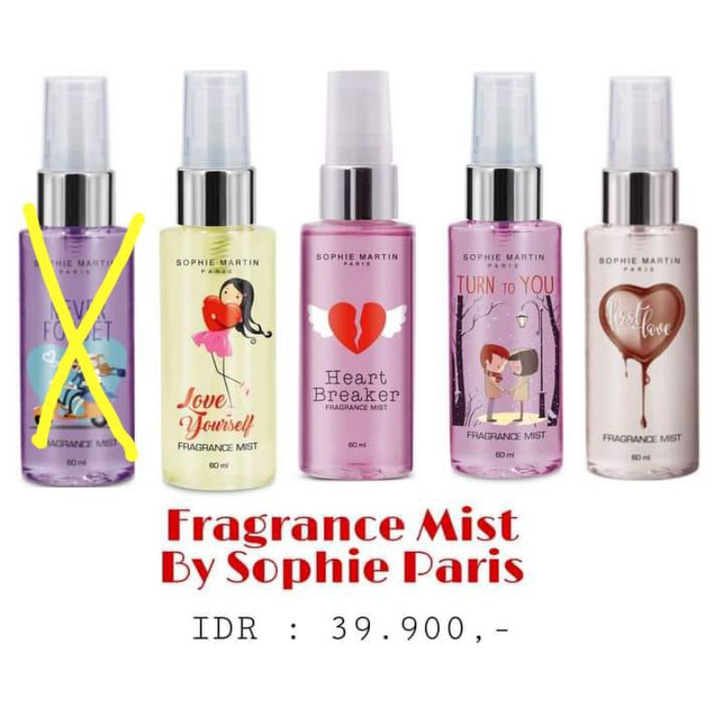 Fragrance Mist - Parfum Sophie Paris