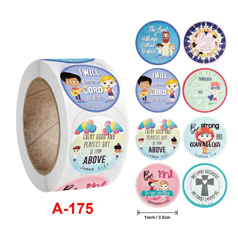 

Stiker Sticker Label Bible Verse l Ayat Alkitab l 2,5cm
