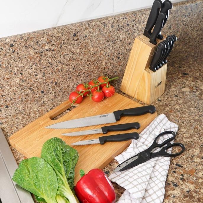 

Krisbow Krischef Set Pisau Dapur Isi 13 Pcs Stainless Steel Adriabilla