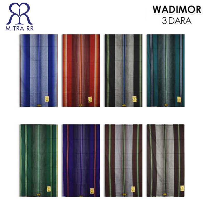 Sarung Wadimor Sarung Tenun Motif Salur 3 Dara Tiga Dara